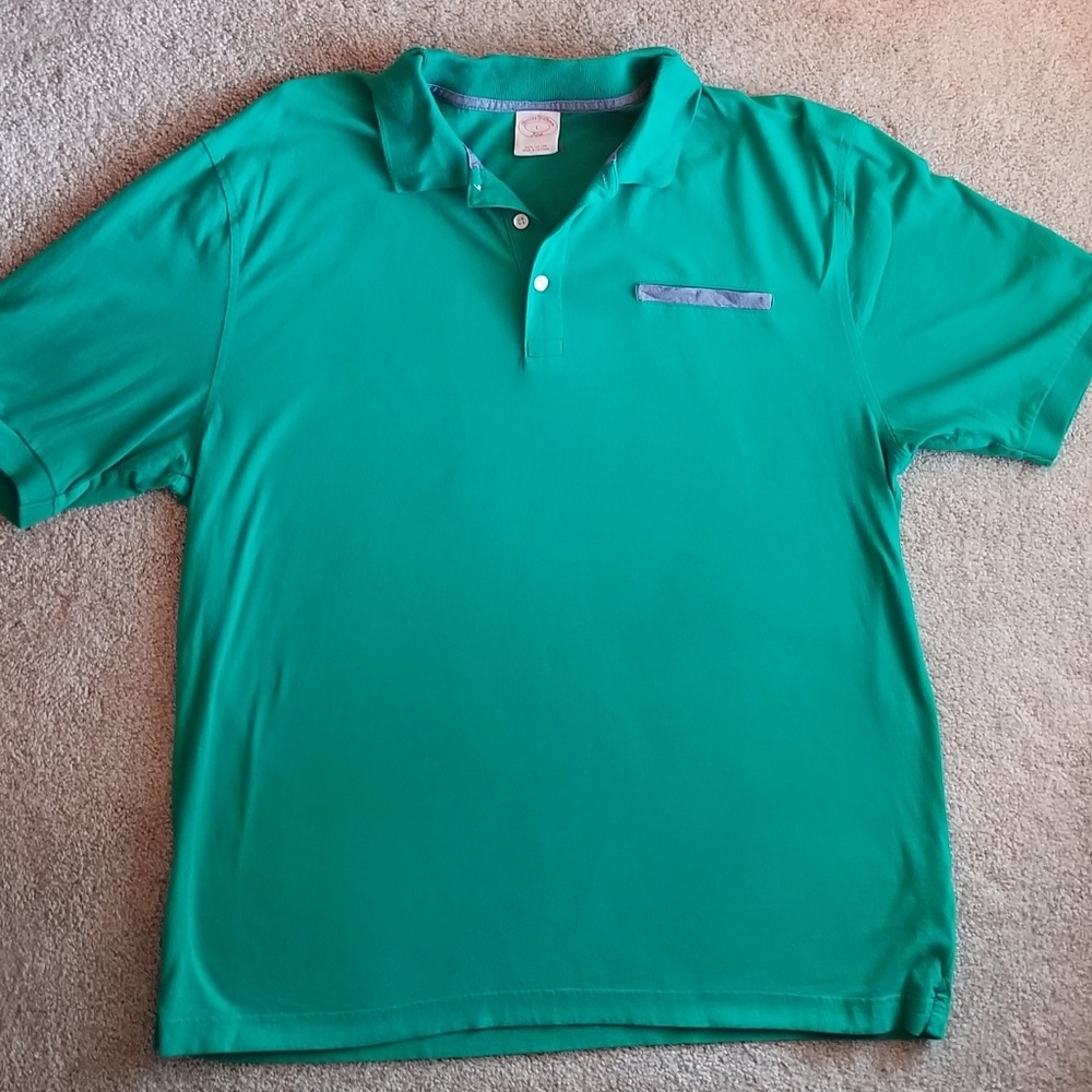 Green Brooks Brothers polo